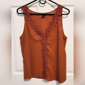 NWOT Burnt Orange Top